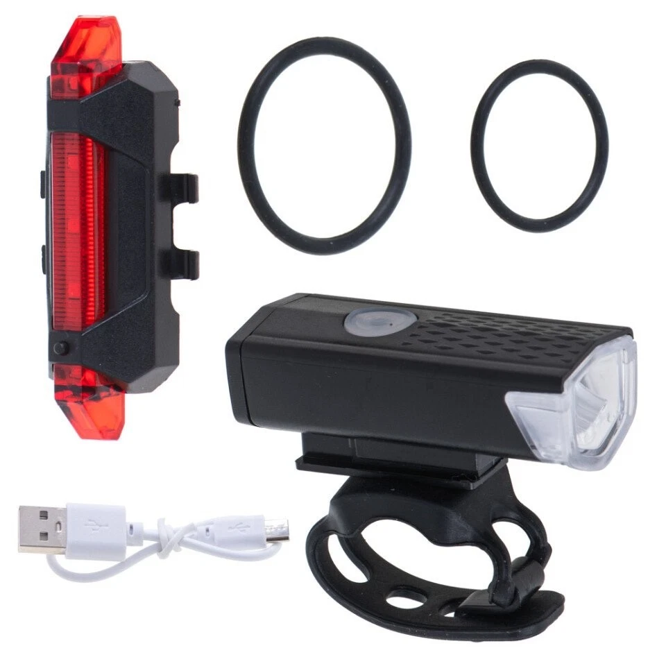 2er Fahrradlicht LED Set–Wiederaufladbar, Front& Rücklicht ,ohne K-Nummer - Bild 2 von 4