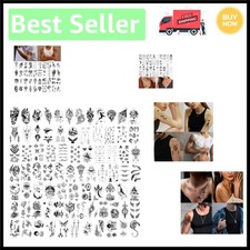 Variety Pack of 80 Waterproof Temporary Tattoos for Adults  Kids - Easy Apply