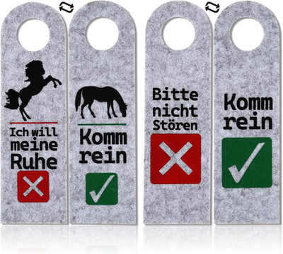 Mädchen Pferd Geschenke 2Stück Türhänger Pferd Motiv Geburtstag Abschluss