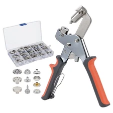 Snap Installation Tool - Heavy Duty Snap Fastener Tool Kit with 60 Sets Boat ...