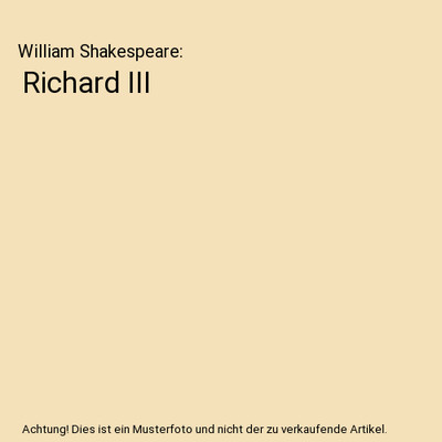 Richard III, William Shakespeare