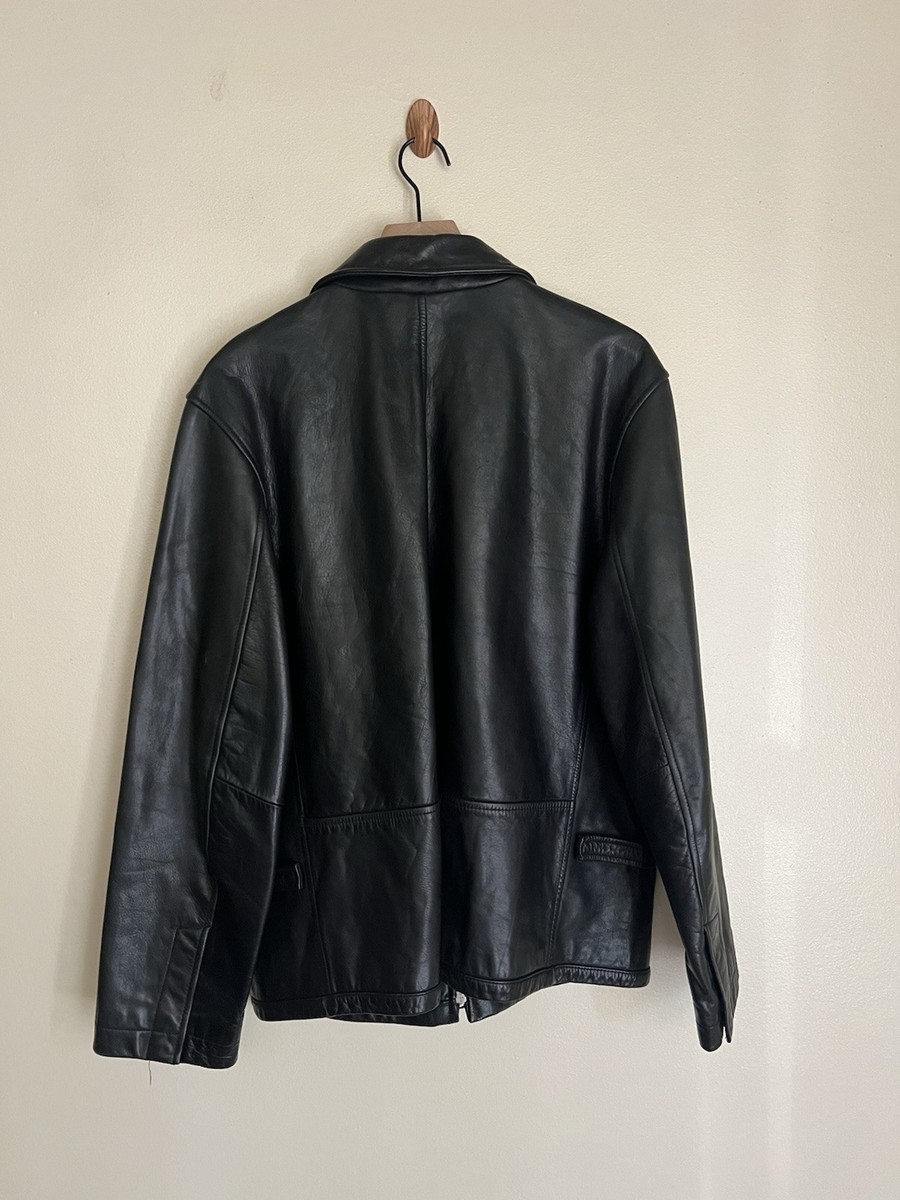 90s BANANA REPUBLIC black leather 希少 短丈 90s BANANA REPUBLIC black leather 希少 短丈