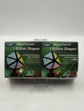 TOSY Magnet Pyramid Glow - 1 Cube Transforms into 1 Billion Shapes (Flowers,... 