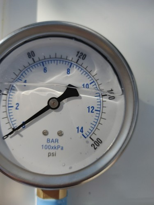 #ad #ad PIC GAUGES 201L 402G Pressure GaugeLiquid4 In.200 psi 20TV73 1 2quot; Thread $50.00