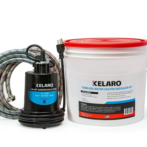 Kelaro Tankless Water Heater Flushing Kit - Just add Vinegar Descaler - Bild 1 von 6