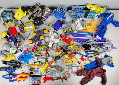 Max Steel 12'' Action Figure Loose Accessories Lot Vintage 1998 Weapons Helmets