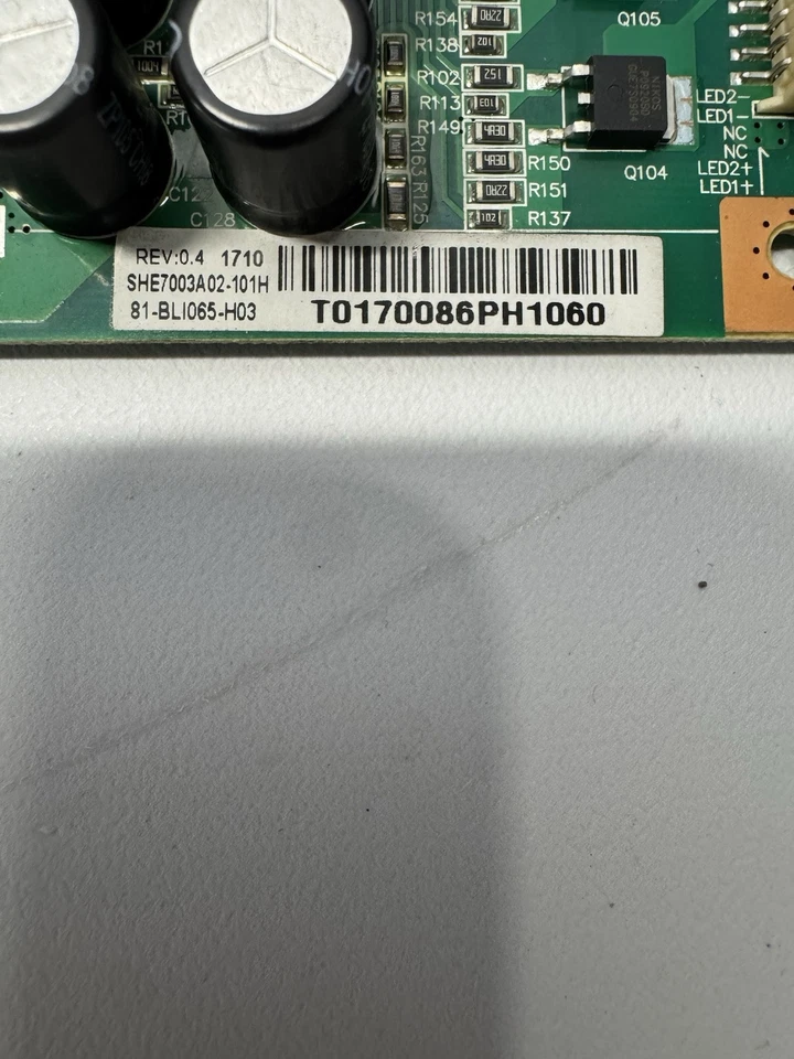 Controlador LED TCL 81-BLI065-H03 (SHE7003A02-101H) para 65S405TDAA Foto 2 de 2