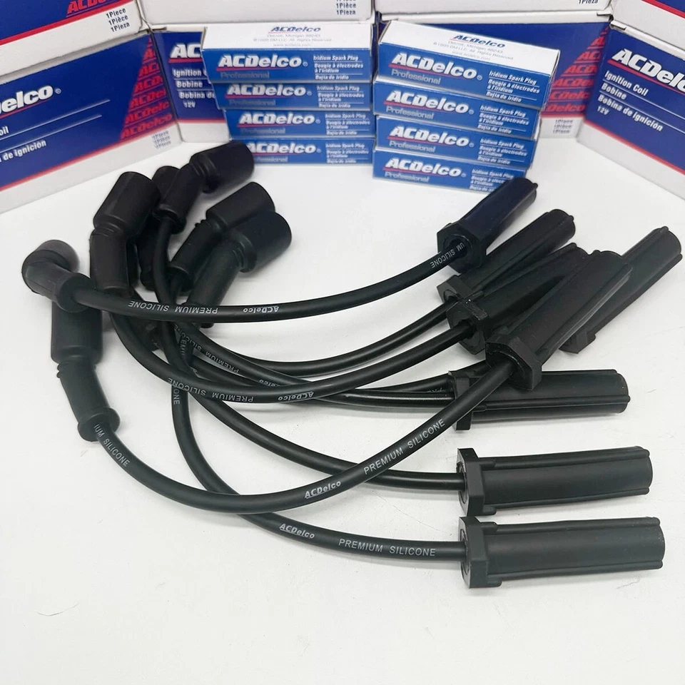 ACDelco 8X 41-110 Spark Plug & 9748UU Wire Set For Chevrolet GMC 4.8L 5.3L 6.0L - Image 4 of 4