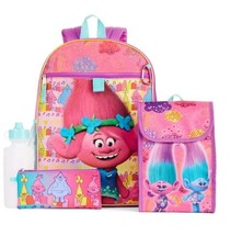 Dreamworks Trolls Poppy 5 Pc Backpack Set Brand New W/ Tags Rare Find 