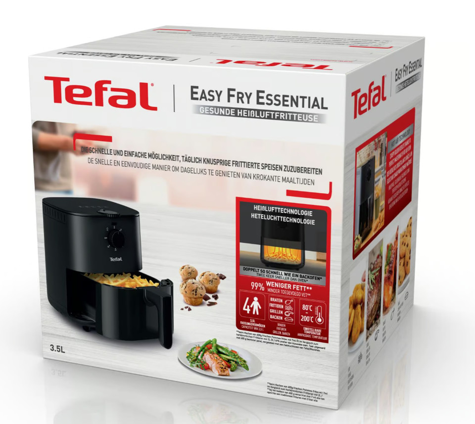 Tefal Easy Fry Essential Heißluftfritteuse / Modell EY1308 / 3,5 l