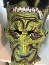 Vintage Frankenstein Erwachsene Maske Verkleidung Haarimitat 2002