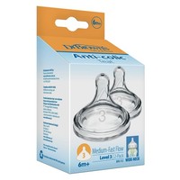Babyflaschen Sauger Transparent Anti-Kolik Silikon Bpa-Frei 2Er Pack Level 3