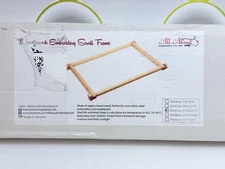 Needlepoint Embroidery Tapestry Scroll Frame Made of Organic Beech, Wooden Cross