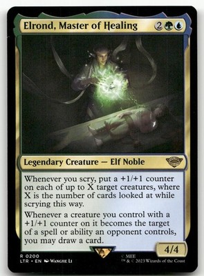 Elrond, Master of Healing #200 (NM) Lord of the Rings LTR Magic MTG