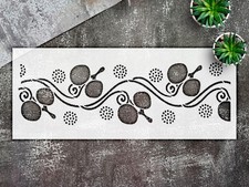 Stencil Fruit Vine Border - Mylar, DIY Home Decor, Reusable Template - Stenci...