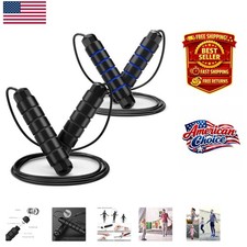 Durable Speed Jump Rope with Foam Handles - Perfect for Home Gym Workouts