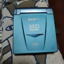 SONY MD Walkman MZ  E533 Portable MiniDisc Player Blue With Remote Tested