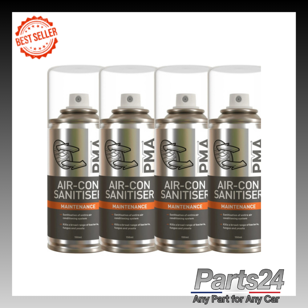 4 x PMA AIR CON AC SANITISER CLEANER MAINTENANCE BOMB SPRAY BACTERIA ODOUR 150ml