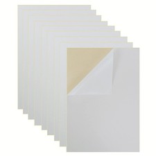 10PCS Self-Adhesive Felt Sheets for Crafts, Peel and Stick A4 Size, White