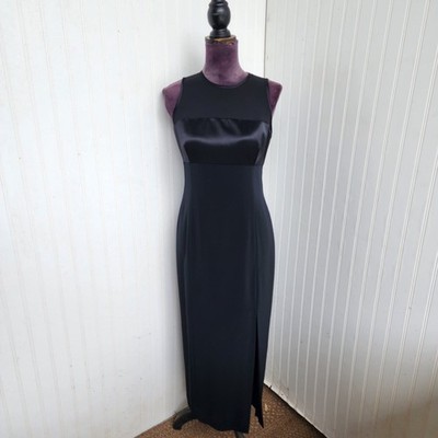 green emerald velvet dress Jones New York Brown Silk V-Neck Midi Formal Dress