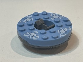 Lego Ninjago Dark Gray & Light Blue Spinner With Silver Crown 2113 ZANE