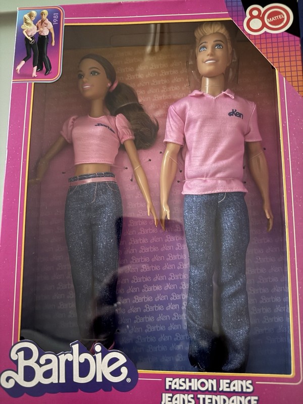 Barbie and Ken Fashion Jeans 65th Anniversary 2pak Mattel 2 Dolls