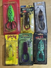 Zoom, SPRO, Strike King, Vexan, Blitz Topwater Frog Lures, Confezione da 6