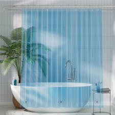 Shower Curtain Liner, Plastic Shower Liner PEVA 72 x 72 Lightweight Waterproof S