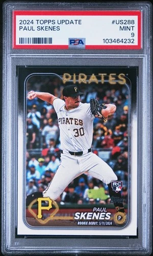 2024 Topps Update Paul Skenes RC PSA 9 Mint #US288 Pirates Rookie Card