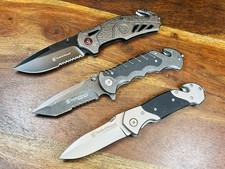 TSA CONFISCATED SMITH & WESSON SEARCH & RESCUE FOLDING KNIVES SAR (Lot of 3)