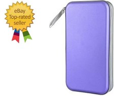 CD DVD Case Holder 80 Capacity Hard Plastic Storage Binder for Car Home Office