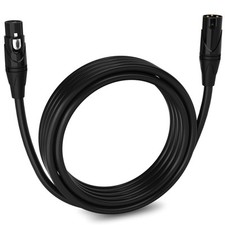 15 Feet XLR Microphone Cable Balanced Male to Female 3 Pin Mic Cord for Power...