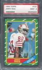1986 Topps JERRY RICE #161 Rookie Card PSA 9 Mint