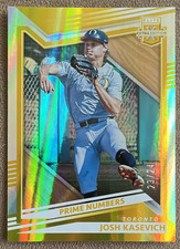 2022 Panini Elite Extra Edition - Josh Kasevich #60 Prime Numbers Gold /24 (RC)