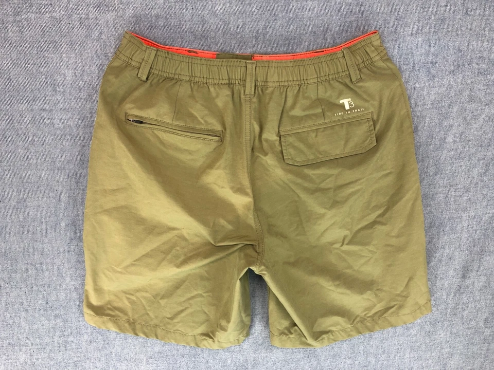 Southern Tide T3 Shorts S Small Tide To Trail Fishing Hiking Hiker Olive Men's - Изображение 2 из 4