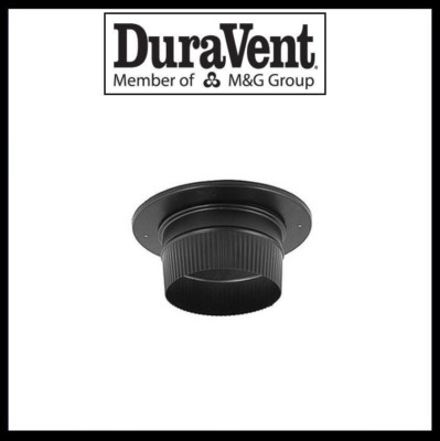 DURAVENT DURABLACK- 6'' Snap-Lock Adapter with Trim #6DBK-ADSL