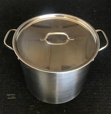 CHEFMATE Stainless Steel 16 Qt Stock Pot w/Stainless Steel Lid,