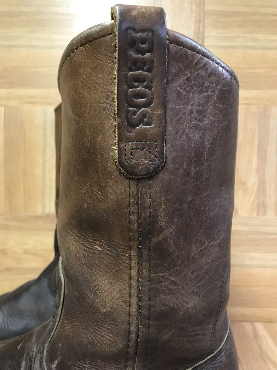 Vtg Red Wing 2214 Pecos Brown Leather Boots Steel Toe Made In USA Sz 12 E3 EUC Red Wing Shoes | Shoes | Vtg Red Wing 224 Pecos Brown  main image 4