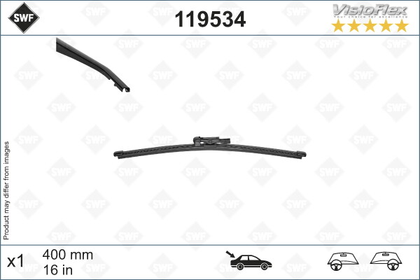 SWF Wischblatt Hinten FüR Renault Trafic III Bus JG Opel Vivaro Combi X82-image