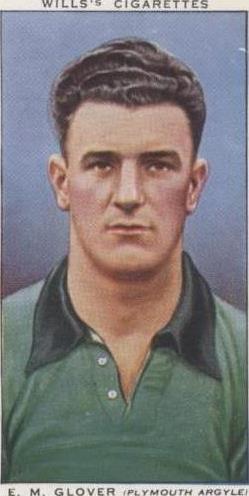 1939 Wills Association Footballers #20 Pat E.M. Glover Tobacco Cigarette  Card