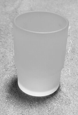 Tresa Ersatz Zahnbecher (R76100) Glas satiniert Halter geeignet freistehend OBI - Bild 1 von 3