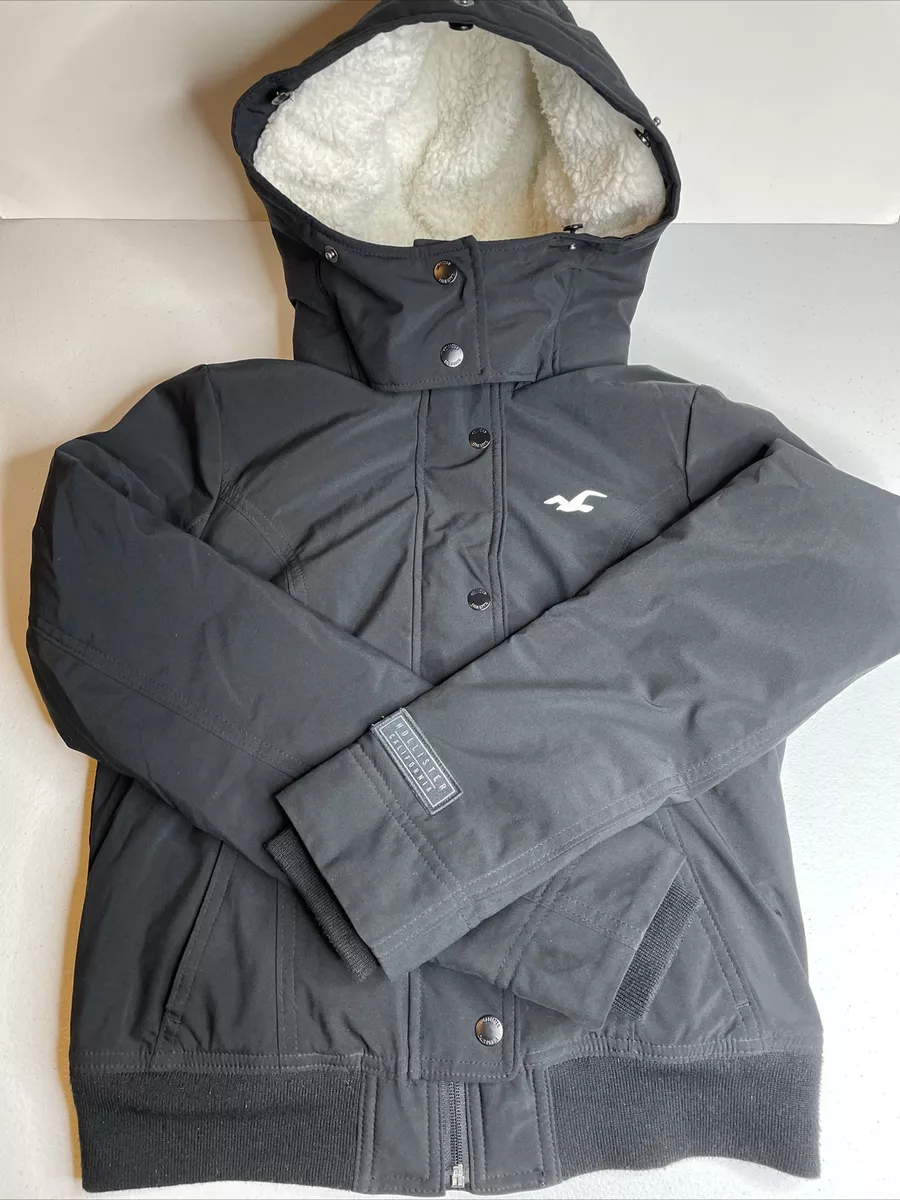 Hollister All-Weather Jacket Fleece Lined Hooded Women's Size XS