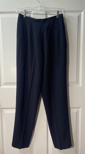 Harve Benard Pants Womens Size 10 Black Dress Pleated Trousers Straight Leg VTG - Picture 4 of 5