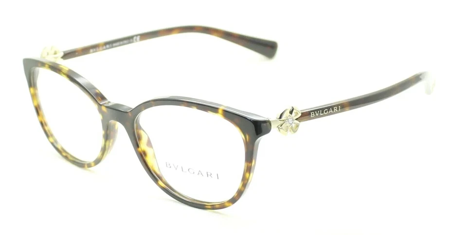 BVLGARI Eyeglasses BV4185B 504 Dark Havana Frame W/ Clear Demo Lens