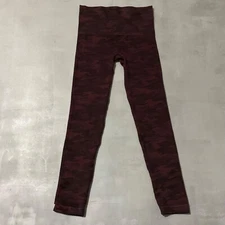 Spanx leggings Womens Size Medium maroon seamless shape wear