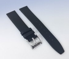 Select Size - 10mm to 22mm Smooth Black Leather Band WATCH Strap
