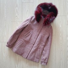 Loro Piana Women Icery Fox Hood Cashmere Parka Ski Jacket Short Coat Size 36 Xs