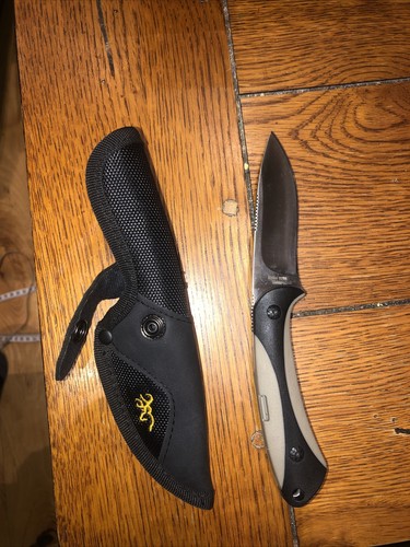 Browning Lockback Tactical Knife 3" Stainless Steel Blade Model #0225 - Picture 3 of 5