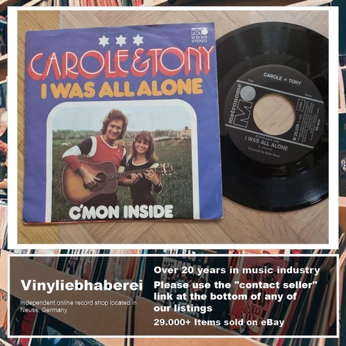 Carole & Tony Sheridan - I was all alone 7'' Vinyl Germany - Bild 4 von 5