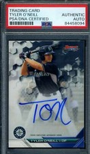 Tyler O`neill PSA DNA Coa Signed 2016 Bowmans Best Rookie Autograph